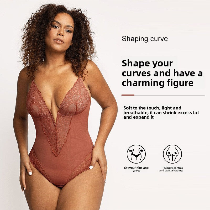 Lace Body-Shaping Jumpsuit