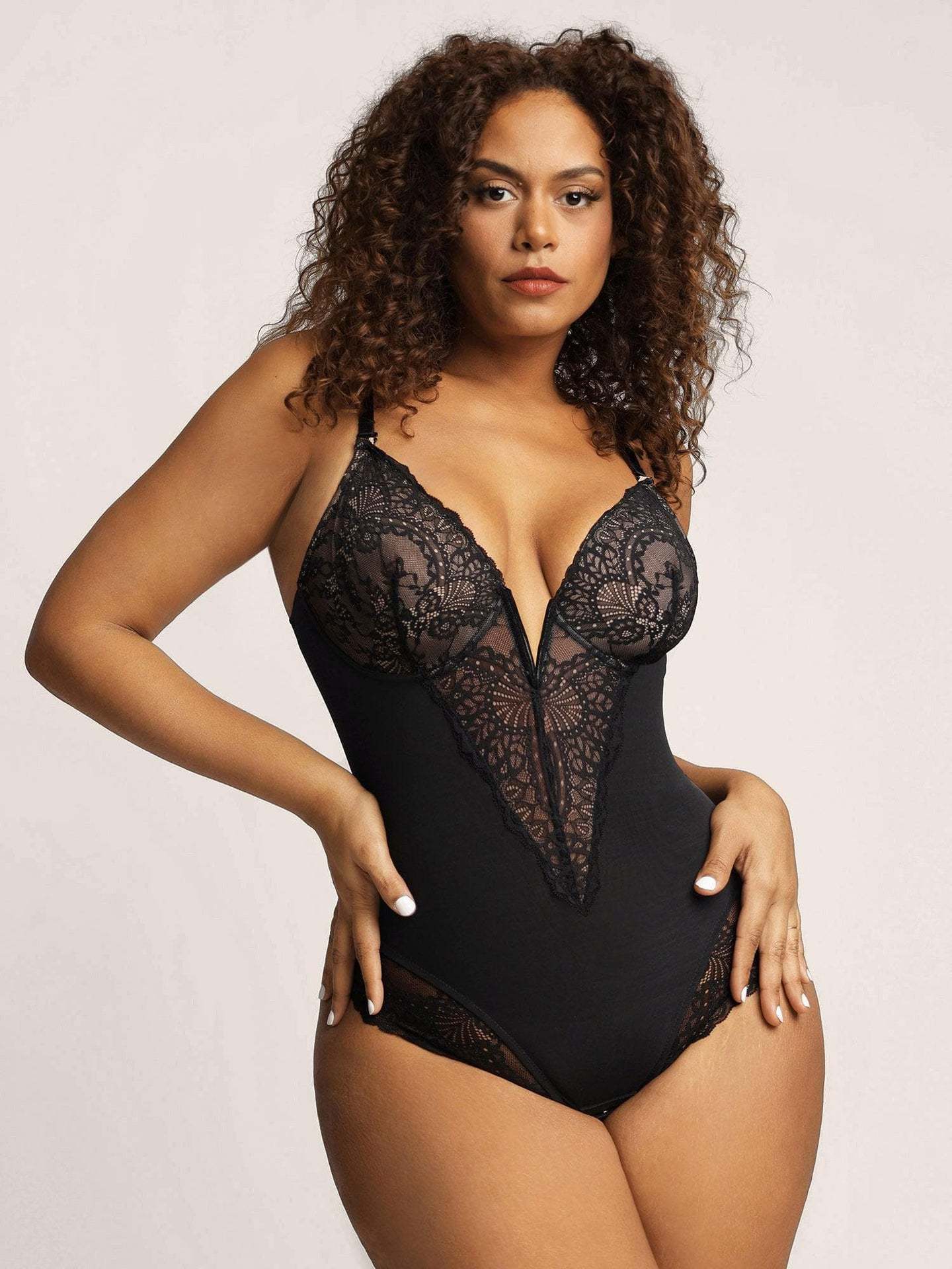 Lace Body-Shaping Jumpsuit